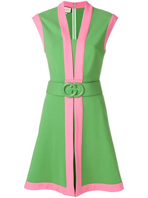 gucci pink and green dress.